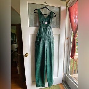 Bagazio Green REAL leather overalls!